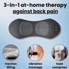 3 in 1 Back Massager - Sciatica & Spine Pain Massager, Neck and Back Massager with Heat, Adjustable Memory Foam Pillows (Black, No Extral Function) view 2