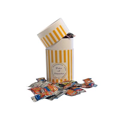 150g White Cardboard Tube of Toxic Waste Nuclear Fusion Super Sour Sweets