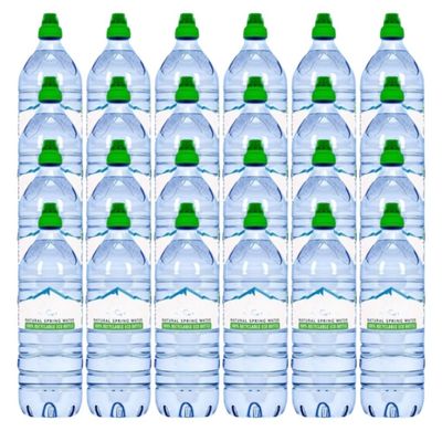AVT Still Natural Mineral Water High pH and Low Sodium Hydrating and Refreshing Bottled Water 100% Recyclable (1 l (24 Sports Cap Bottles))
