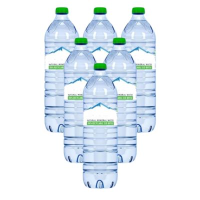 AVT Still Natural Mineral Water High pH and Low Sodium Hydrating and Refreshing Bottled Water 100% Recyclable (1.5 l (6 Bottles))