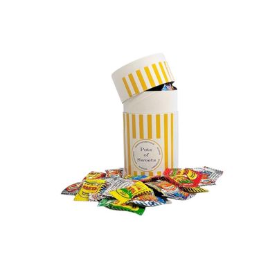 150g White Cardboard Tube of Toxic Waste and Nuclear Waste Super Sour Sweet Mix