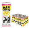 Happy Inside Gut Health Juice Lemon, Yuzu & Ginger | No Added Sugar, High in Prebiotic Fibre, Vitamin C | Vegan (24 x 250ml) view 1