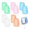 10 Pieces Portable Toothbrush Cover, Plastic Color Toothbrush Case, Travel Toothbrush Cover, Portable Toothbrush Head Toothbrush Cover, Suitable for Family Travel view 1