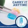 10 Pieces Portable Toothbrush Cover, Plastic Color Toothbrush Case, Travel Toothbrush Cover, Portable Toothbrush Head Toothbrush Cover, Suitable for Family Travel view 4