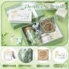 Teenyyou 10 Pcs Best Boss Gift Set Thank You for Women Lady Appreciation Day Gift Tumbler Candle Bracelet Hand Cream Keychain Hair Tie Card Box for Boss Day Office Leader Christmas(Green) view 3