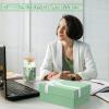 Teenyyou 10 Pcs Best Boss Gift Set Thank You for Women Lady Appreciation Day Gift Tumbler Candle Bracelet Hand Cream Keychain Hair Tie Card Box for Boss Day Office Leader Christmas(Green) view 4