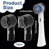 12 Pieces Electric Toothbrush Cover, Electric Toothbrush Protective Cover, Protective Cover for Electric Toothbrush Heads, Transparent Dustproof Toothbrush Cover (6 Colours) view 2