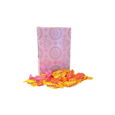 250g Rectangular Box Pink Shimmer Pattern of Juicy Fruit Chews