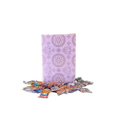 250g Rectangular Box Pink Shimmer Pattern of Toxic Waste Nuclear Fusion Super Sour Sweets