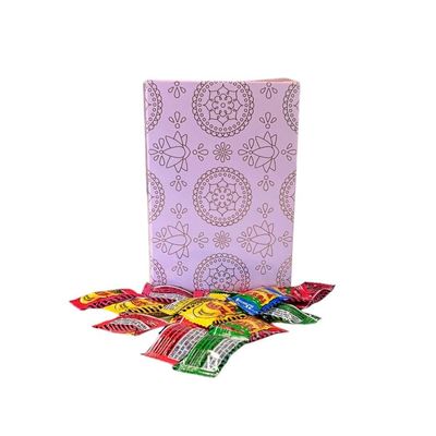 250g Rectangular Box Pink Shimmer Pattern of Toxic Waste