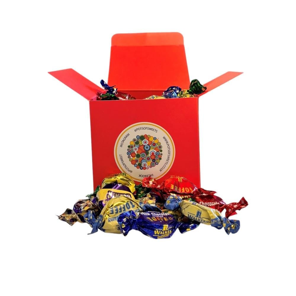 300g Bright Red Box of Walkers Assorted Toffees