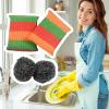Dish Washing Rag Stainless Steel Wire Reusable Dishcloth view 3