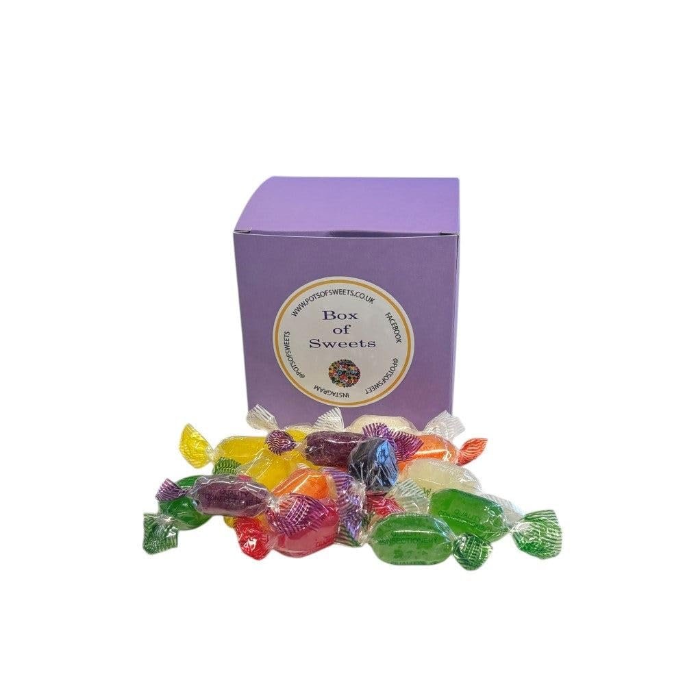 300g Lavender Box of Hard Boiled Fruit Drop Sweet