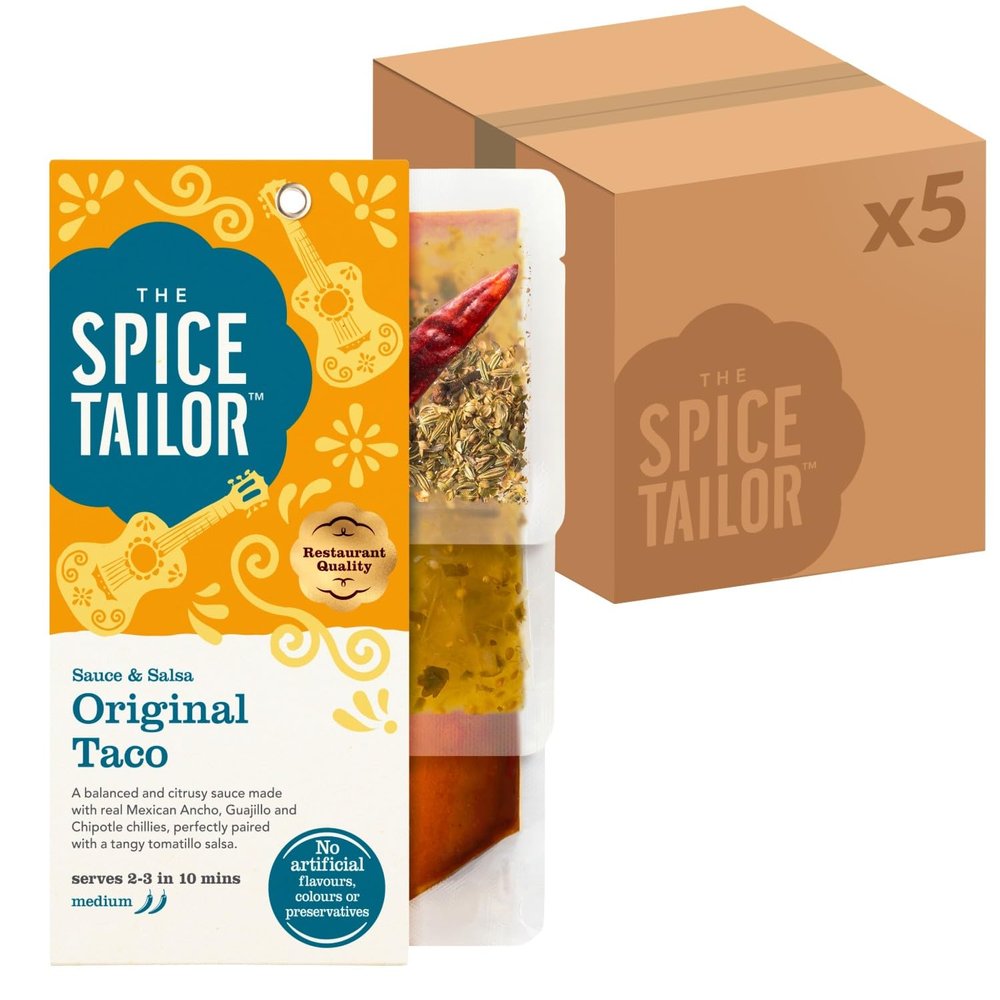 The Spice Tailor Mexican Taco Sauce & Tomatillo Salsa Meal Kit, 245 g (Pack of 5)
