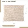100 Pcs Khaki Gauze Cheesecloth Napkins, 14 Wrinkled Polyester Dinner Cloths, 20 X 18 Inches Semi-Transparent For Weddings And Parties view 2