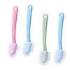 Gatuida 4pcs Long-handled Shoe Cleaning Brushes Plastic Multi-sided Scrubbing Tool for Household Shoe Dirt Removal and Bathroom Cleaning Sturdy and Surfaces Random Color view 1