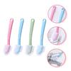 Gatuida 4pcs Long-handled Shoe Cleaning Brushes Plastic Multi-sided Scrubbing Tool for Household Shoe Dirt Removal and Bathroom Cleaning Sturdy and Surfaces Random Color view 2
