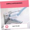 Homoyoyo 4pcs Plastic Shoe Cleaning Brush with Long Handle Strong Cleaning Anti-slip Design Suitable for Bathroom and Office Use Random Color view 3