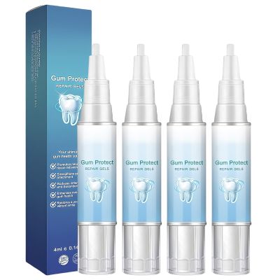 4PCS Gum Repair Gel, Gum Protect Repair Gel for Receding Gums, Mild Teeth Improvement, Oral Care Gels for Deep Cleaning & Fresh Breath