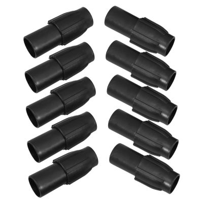 FOMIYES 12pcs Extension Pole Attachments for Mops and Duster Adjustable Pipe Clamp Telescopic Rod Fasteners Threaded Tip for Handle Cleaning