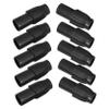 FOMIYES 12pcs Extension Pole Attachments for Mops and Duster Adjustable Pipe Clamp Telescopic Rod Fasteners Threaded Tip for Handle Cleaning view 1