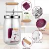 Vintag 1.5L Manual Butter with Wooden Handle, Stainless Steel Gear System, Butter Crank Jar for Cooking Gadgets view 3
