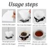 pson 100Pcs Coffee Filters #2, Disposable Coffee Filter Paper for 1-4 Cups, Compatible with Drip Coffee Maker and Pour Over(White) view 4