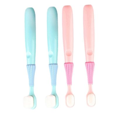 EXAOMBLE 4pcs Small Soft Boys and Girls Toothbrush for Toddlers Boys Girls Ages Training Manual Toothbrush for Teeth Cleaning at Home