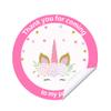 Personalised Stickers |Pre-filled Sweet Cones | Party Favours | Party Bags Gifts | Filled | Unfilled | Sticker | 24 Unicorn Sticker with empty cones view 2