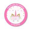 Personalised Stickers |Pre-filled Sweet Cones | Party Favours | Party Bags Gifts | Filled | Unfilled | Sticker | 24 Unicorn Sticker with empty cones view 3