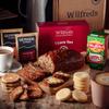 Wilfreds Welsh Afternoon Tea Hamper Thank You & Birthday Gift Box with Bara Brith, Welsh Cakes, Shortbread, Tea & Coffee Traditional Food Hamper for Women & Men (I Love You Sleeve) view 1