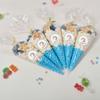 Personalised Stickers |Pre-filled Sweet Cones | Party Favours | Party Bags Gifts | Filled | Unfilled | Sticker | 5 Unicorn Filled Cones - Blue Sweet view 1