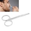 Naroote Round Nose Hair Scissors, Mustache Scissors Stainless Steel Safe Trimming for Eyebrows and Nose Hair Eyebrow for Men and Women Use view 4
