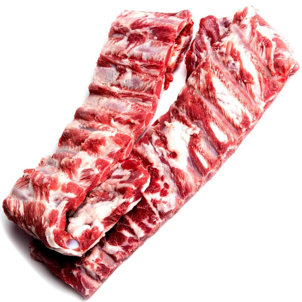 IBERICO 100% Acorn-Fed Pork Ribs Spanish Meat Free range 100% Iberico FROZEN MEAT ( 800g-1100g)