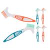 Beaupretty 6pcs Denture Cleaning Brush Travel Toothbrushes for False Teeth Care Gum Denture Brush Oral Cleaning view 1