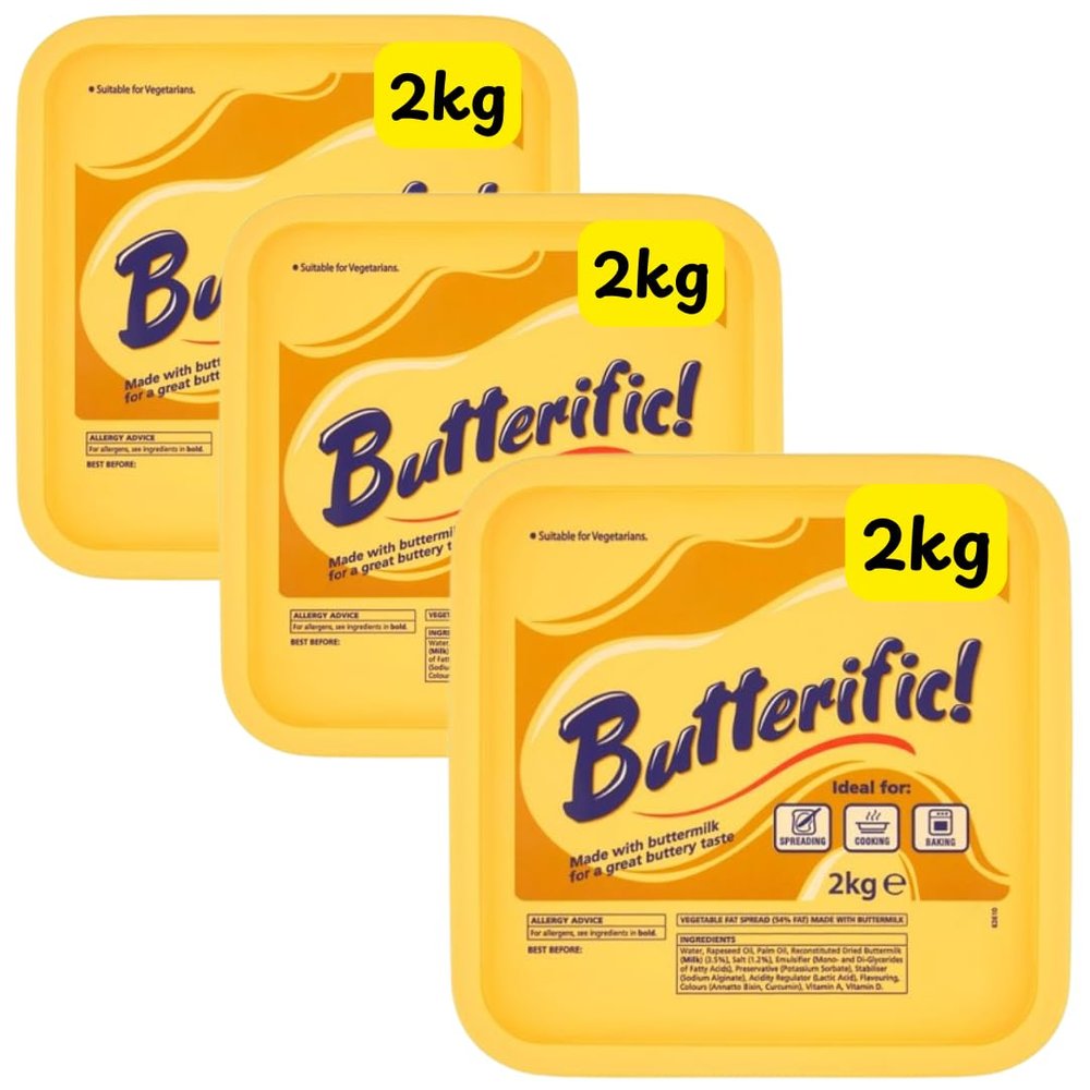 Vegetarian Fat Spread, for Spreading, Cooking, Baking (3x2kg)