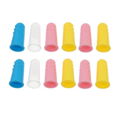 12pcs Silicone Finger Toothbrush for Toddler Baby Oral Care