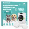 Mamouris Washing Machine Cleaning Tablets - 40% Stronger Cleaning Power, Formulated for Pet Owners, Deep Cleaning Tablets for HE, Front Loader & Top Loading Washing Machine, Removes Pet Hair view 1