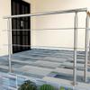 150x106cm Stainless Steel Handrail Safety with 3 Cross Bars for Indoor Outdoor, Adjustable Stair Banister, Step Railing Stair Railing view 4