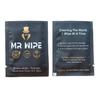 50pc MR WIPE Wet Wipes For Men Gent Individually Wrapped Travel Flushable Individual Packed Sachet Packet Biodegradeable Plastic Free Sensitive Skin Pure Water Hand Body Intimate Adult