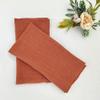 100PCS Cotton Terracotta Napkins 30x30cm, Soft Fabric Serviettes for Weddings, Parties, and Table Decor, Stylish Gauze Table Towels view 4
