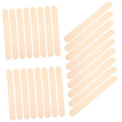 Wooden Craft Sticks 50pcs Beige Ice Cream Making Tools