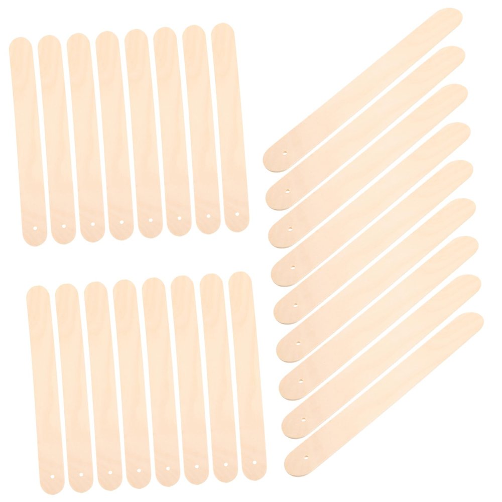 Wooden Craft Sticks 50pcs Beige Ice Cream Making Tools