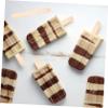 Wooden Craft Sticks 50pcs Beige Ice Cream Making Tools view 4