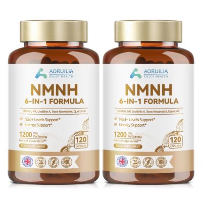 NMNH Supplement 1200mg, 6 in 1 NAD Alternative & Trans-Resveratrol Superior Antioxidant Blend with Max Absorption for NAD+ Booster & Energy Support, 120 Capsules