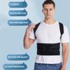 1Pcs Adjustable Back Body Sculpting Posture Correction Belt Unisex Double Keel Support Hunchback Correcti (Black-M) view 3