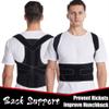 1Pcs Adjustable Back Body Sculpting Posture Correction Belt Unisex Double Keel Support Hunchback Correcti (Black-M) view 4