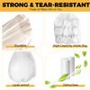 1000 Count Small Bin Bags, 10L Pedal Bin Liners Bulk Pack, Clear Garbage Bags, White Wastebasket Liners, Plastic Trash Bags for Bathroom, Office - Unscented view 4