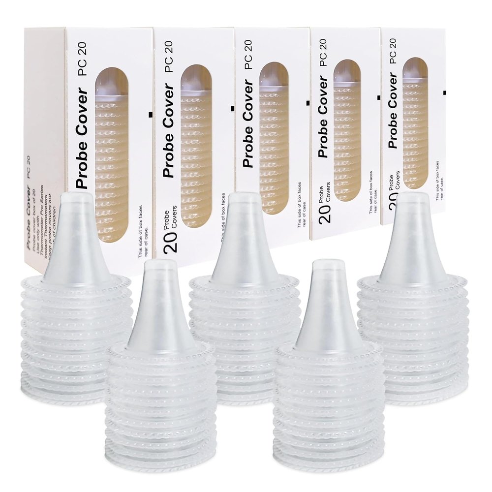 100 Pcs Braun Thermometer Caps,Ear Thermometer Probe Covers Replacement caps for all Braun modelsand Various Types of Ear thermometer