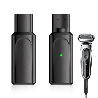 2Pack 12V Type-C Shaver Charger for Braun Series 3 5 7 9 6 1 XT5 Electric Razor Adapter 6W Charging Converter Universal Replacement Power Converter Portable USB-C Shaver Replacement Cable Excluded